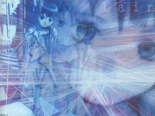 06 Lain Iwakura from Serial Experiments Lain aesthetic wallpaper  wall // i am here so i'll be with you forever