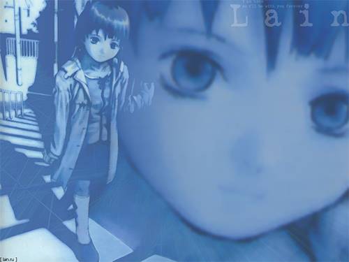 06b Lain Iwakura from Serial Experiments Lain aesthetic wallpaper  wall // i am here so i'll be with you forever