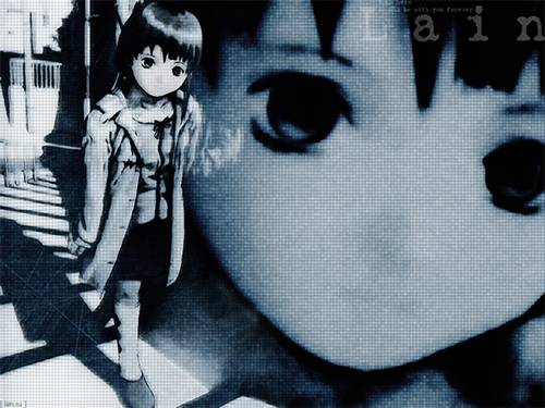 06c Lain Iwakura from Serial Experiments Lain aesthetic wallpaper  wall // i am here so i'll be with you forever
