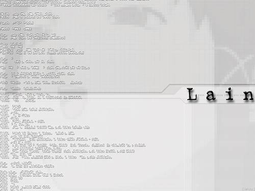 07 Lain Iwakura from Serial Experiments Lain aesthetic wallpaper  grey // everyone comes to see me