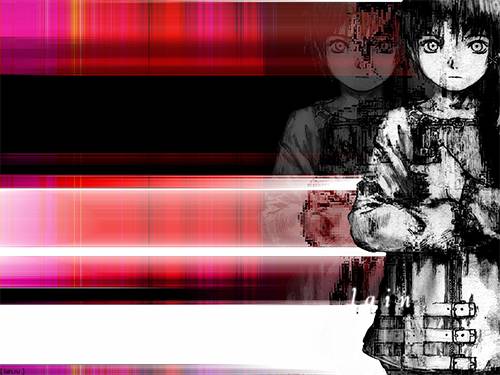 15 Lain Iwakura from Serial Experiments Lain aesthetic wallpaper  red // book
