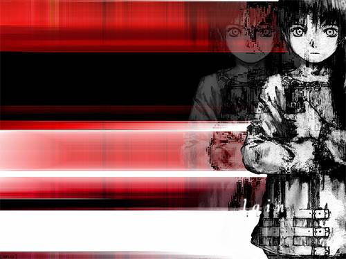 15b Lain Iwakura from Serial Experiments Lain aesthetic wallpaper  red // book