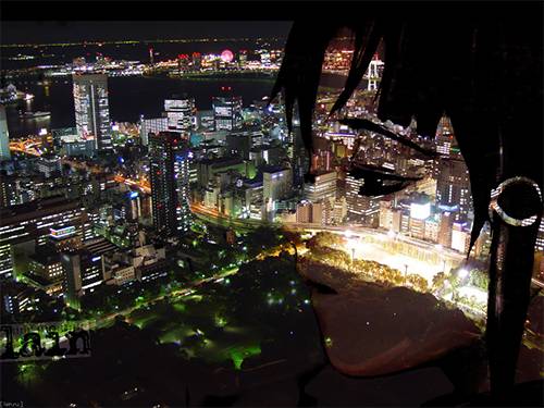 18a Lain Iwakura from Serial Experiments Lain aesthetic wallpaper  cityscape // rumors